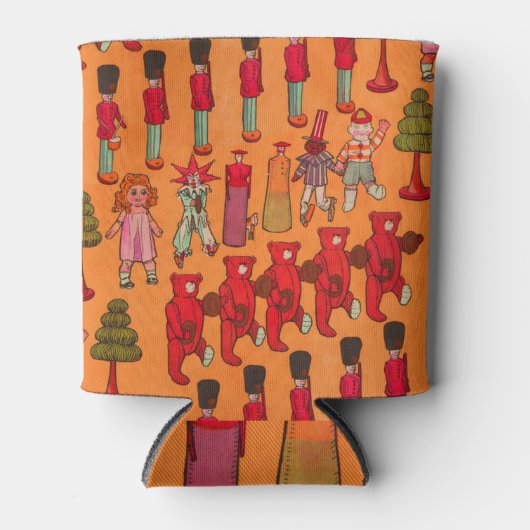 クリスマスのおもちゃヴィンテージ遊子 缶クーラー (正面)