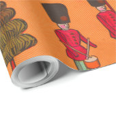 クリスマスのおもちゃ ビンテージ 子供 遊び ラッピングペーパー (ロールコーナー)