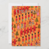 クリスマスのおもちゃ ビンテージ 子供 遊び 招待状 (裏面)