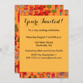 クリスマスのおもちゃ ヴィンテージ 子供 遊び 招待状 (正面/裏面)