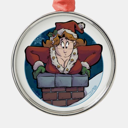 クリスマスのお墓 メタルオーナメント (正面)