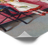 クリスマスのお子様パーティー- Vintage Image ポスター (角)