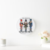 クリスマスのお守り ラウンド壁時計 (ホーム)