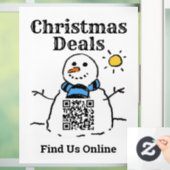 クリスマスのお得な情報QRコードとオンライン ウィンドウサイン (ホーム)