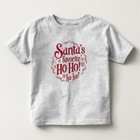 クリスマスのお正月の幼児シャツ | 子どもの贈り物 トドラーTシャツ (正面)