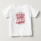 クリスマスのお正月の幼児シャツ | 子どもの贈り物 ベビーTシャツ (正面)