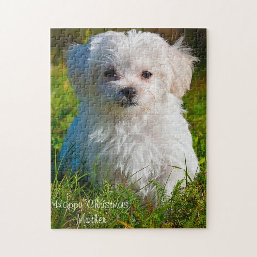 クリスマスのお母さん。 ジグソーパズル (縦)