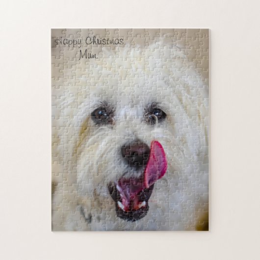 クリスマスのお母さん。 ジグソーパズル (縦)