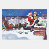 クリスマスのお気に入りの包装紙シート ラッピングペーパーシート (正面)