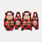 クリスマスのお気に入りを示すジンジャーブレッドの休日ジェンダー フェイバーボックス (折り畳みなし)