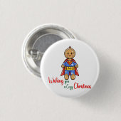 クリスマスのお気に入りクッキー 缶バッジ (正面&裏面)