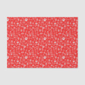 クリスマスのお気に入りレッドサンタ小妖精や小人トナカイフェスティバル 薄葉紙 (正面)