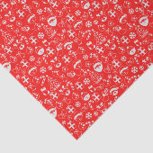 クリスマスのお気に入りレッドサンタ小妖精や小人トナカイフェスティバル 薄葉紙 (詳細)