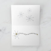 クリスマスのお洒落なサンタカード シーズンカード (内部)