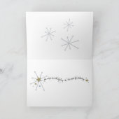 クリスマスのお洒落なトナカイカード シーズンカード (内部)