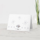 クリスマスのお洒落な天使カード シーズンカード (裏面)