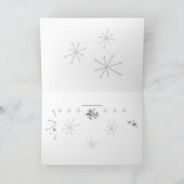 クリスマスのお洒落な天使カード シーズンカード (内部)