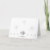 クリスマスのお洒落な小妖精や小人の男の子カード シーズンカード (裏面)