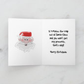 クリスマスのお父ユーモアのあるさん シーズンカード (内部)