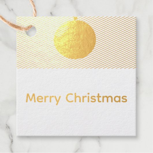 クリスマスのお礼タグ スクエア フェイバータグ (正面)