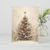 クリスマスのお祝いカード クリスマスツリー シーズンカード (スタンド正面)