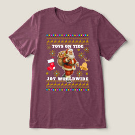 クリスマスのお祝いトリブレンドTシャツ トライブレンドＴシャツ