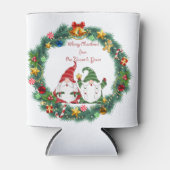 クリスマスのお祝い格言から飲み物 缶クーラー (正面)
