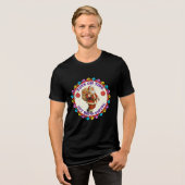 クリスマスのお祝い トライブレンドＴシャツ (正面全面)