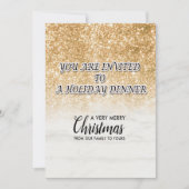 クリスマスのお祝い フェスティブ ホリデー ギフト デザイン 招待状 (正面)