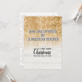 クリスマスのお祝い フェスティブ ホリデー ギフト デザイン 招待状