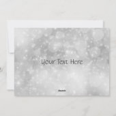クリスマスのお祝い 銀と紫のクリスマスカード シーズンカード (裏面)