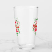クリスマスのお祭りを始めるホリデイ・ホリー タンブラーグラス (右)