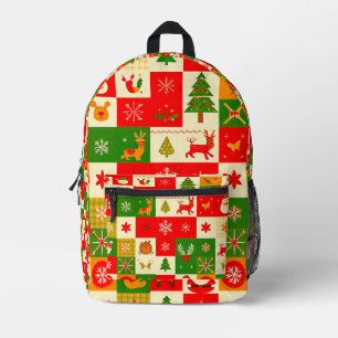 クリスマスのお祭りパターン プリントバックパック