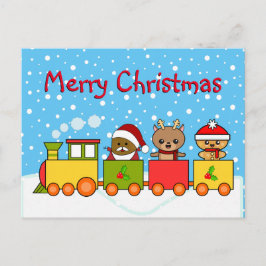 クリスマスのお祭り列車 ポストカード