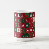 クリスマスのお祭り柄 コーヒーマグカップ (中央)