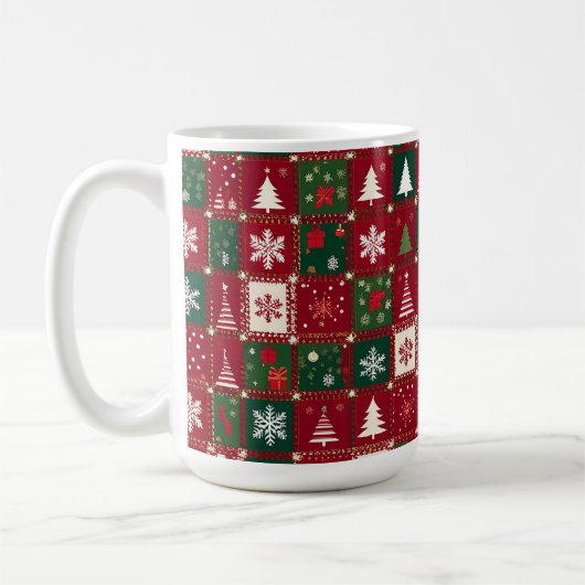 クリスマスのお祭り柄 コーヒーマグカップ (左)