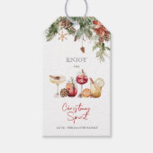 クリスマスのお祭り気分を満喫して ギフトタグ (正面)