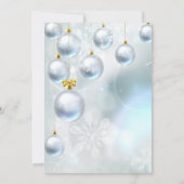 クリスマスのお祭り気分を盛り上げるギフトデザイン 招待状 (裏面)