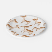 クリスマスのお祭り的なホリデーギフトデザイン ペーパープレート (アングル)