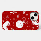 クリスマスのお祭り背景 Case-Mate iPhoneケース (裏面 (横))
