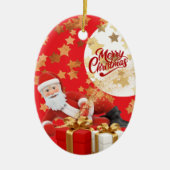 クリスマスのお祭り装飾オーナメント セラミックオーナメント (正面)