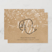 クリスマスのお素朴正月転が,おもしろい インビテーションポストカード (正面/裏面)