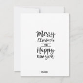 クリスマスのお茶のカードです。 シーズンカード (裏面)