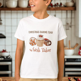 クリスマスのお菓子作りチームの泡立て担当Tシャツ Tシャツ