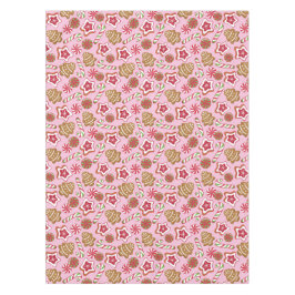 クリスマスのお菓子 – ピンク テーブルクロス