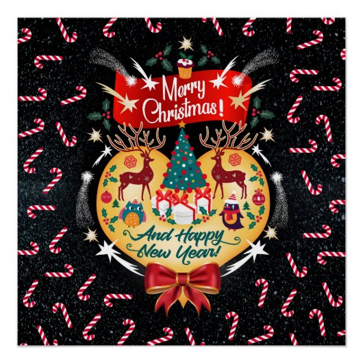 クリスマスのお菓子 ポスター (正面)