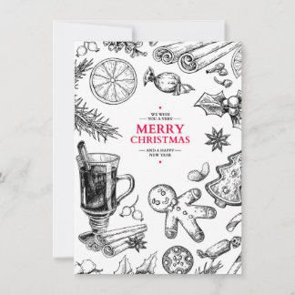 クリスマスのお菓子 ヴィンテージの絵。 クリスマスの休日 シーズンカード