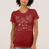 クリスマスのお菓子 Tシャツ (正面)