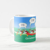 クリスマスのかい コーヒーマグカップ (正面左)