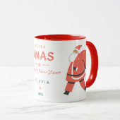 クリスマスのかわいいデザイン マグカップ (正面右)